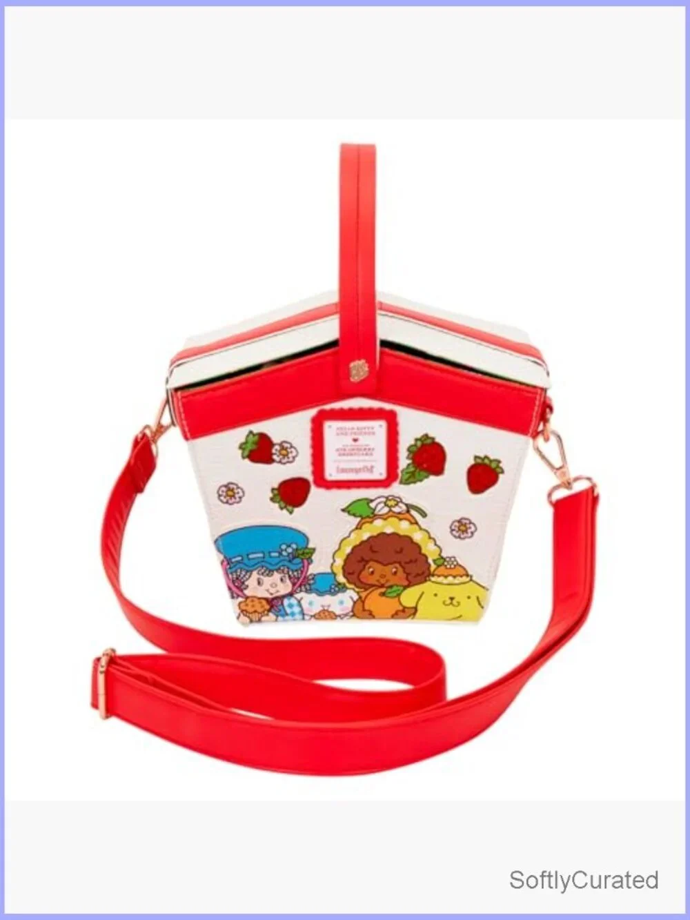 Sanrio X Strawberry Shortcake Figural Crossbody Bag Faux Leather